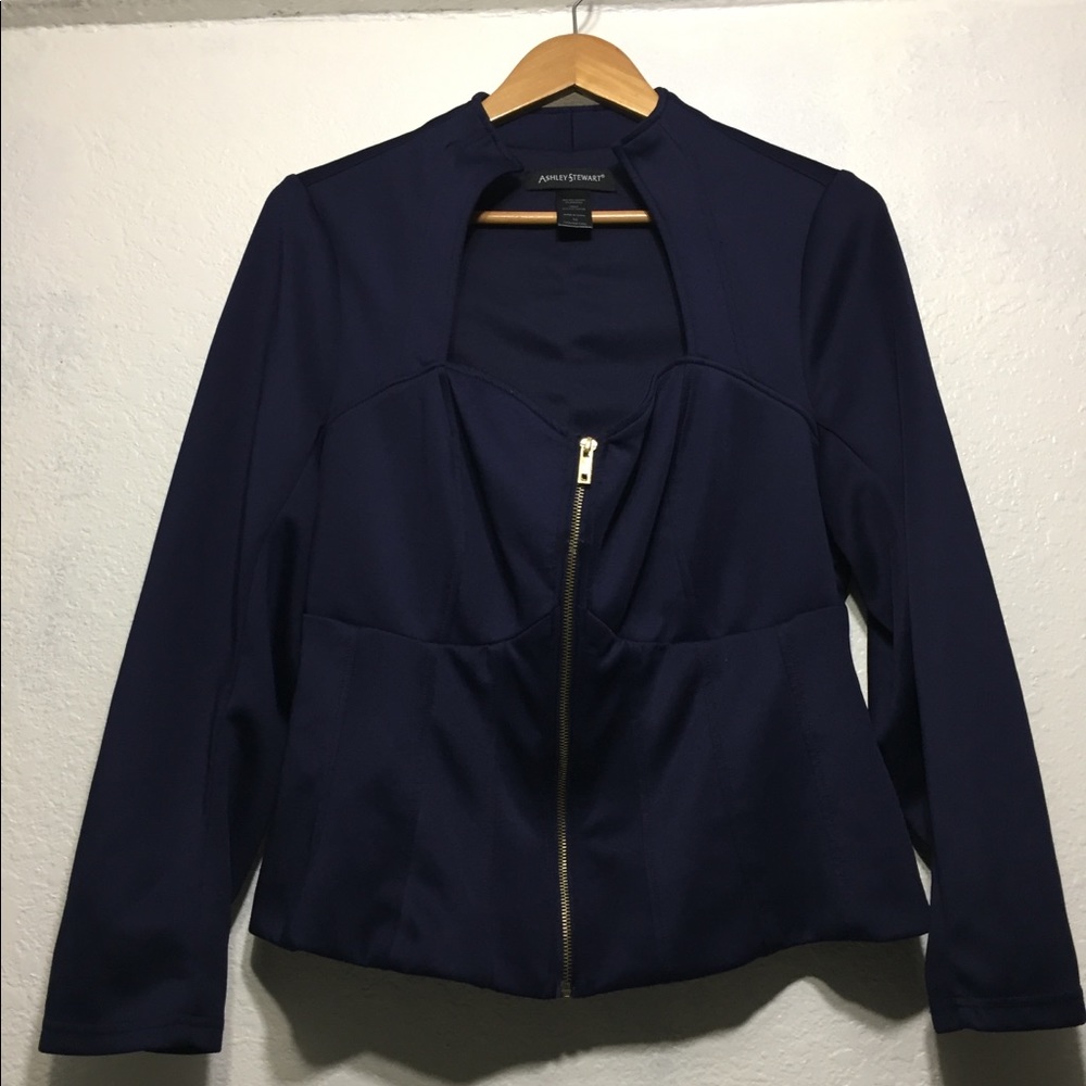 Ashley Stewart Zip Up Jacket Size 16